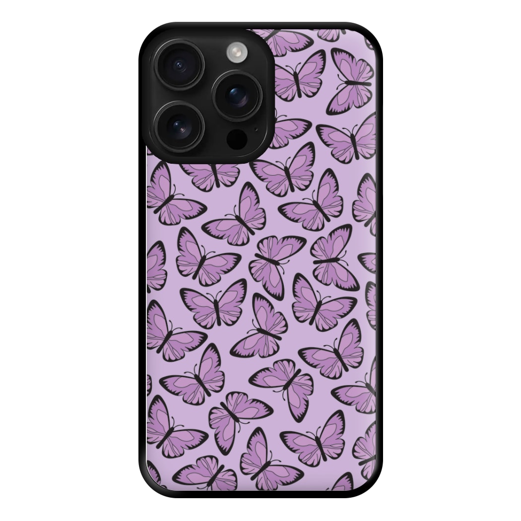 Purple Butterfly - Butterfly Patterns Phone Case