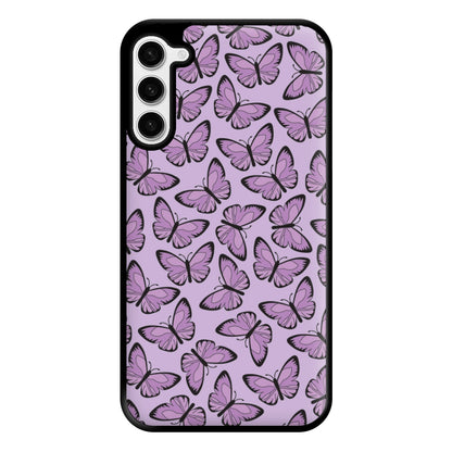 Purple Butterfly - Butterfly Patterns Phone Case for Galaxy S23 Plus