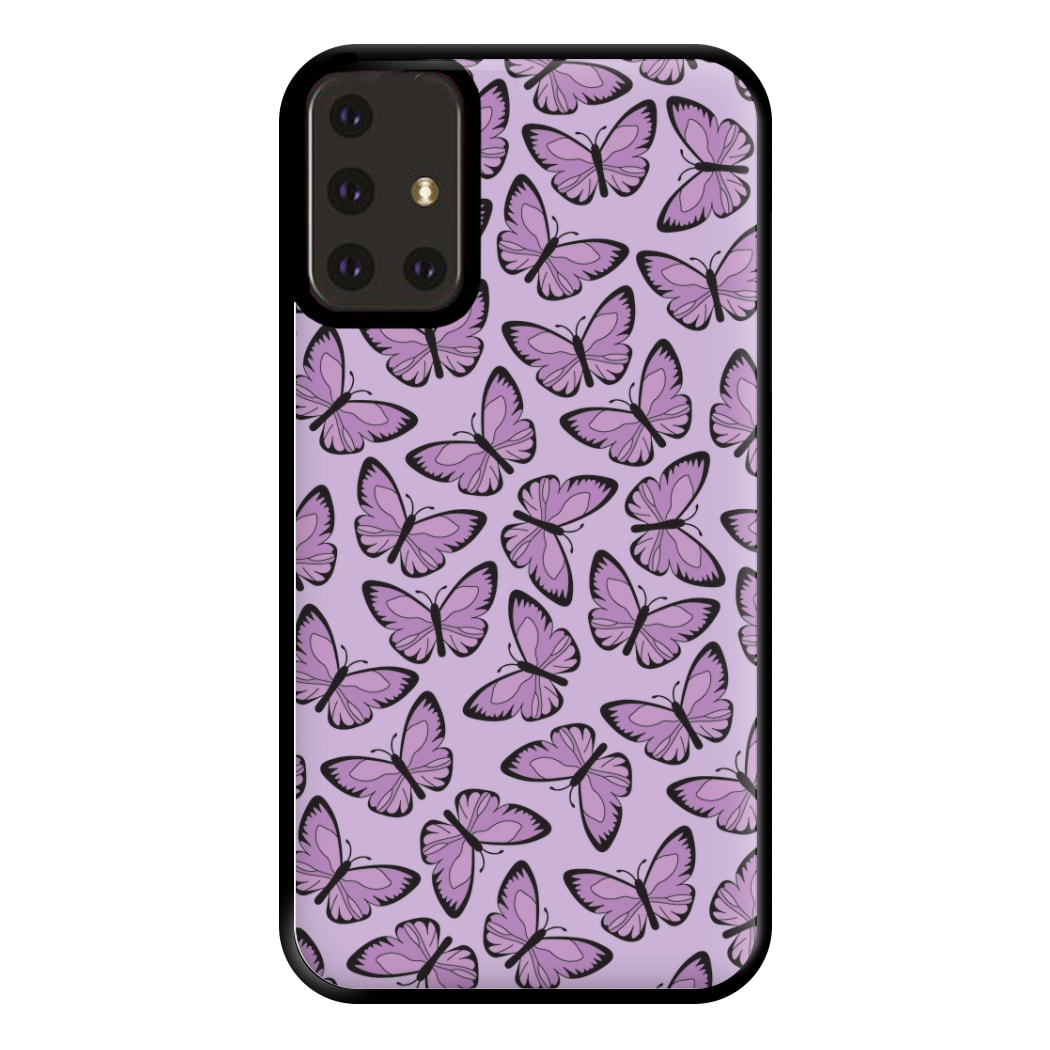 Purple Butterfly - Butterfly Patterns Phone Case for Galaxy A71