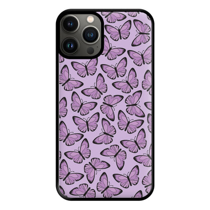 Purple Butterfly - Butterfly Patterns Phone Case for iPhone 13 Pro Max