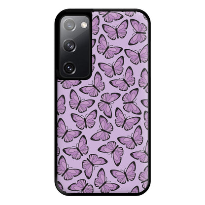 Purple Butterfly - Butterfly Patterns Phone Case for Galaxy S20