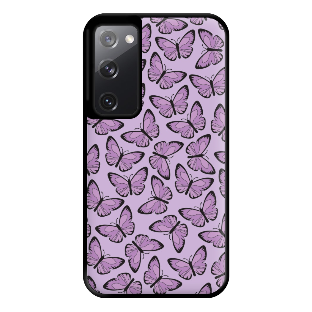 Purple Butterfly - Butterfly Patterns Phone Case for Galaxy S20FE