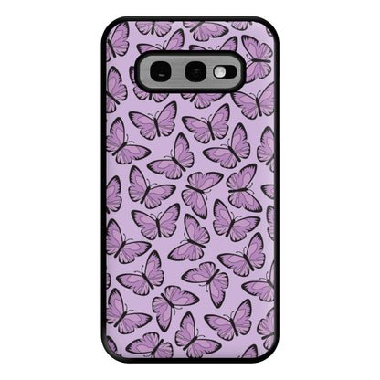 Purple Butterfly - Butterfly Patterns Phone Case for Galaxy S10e