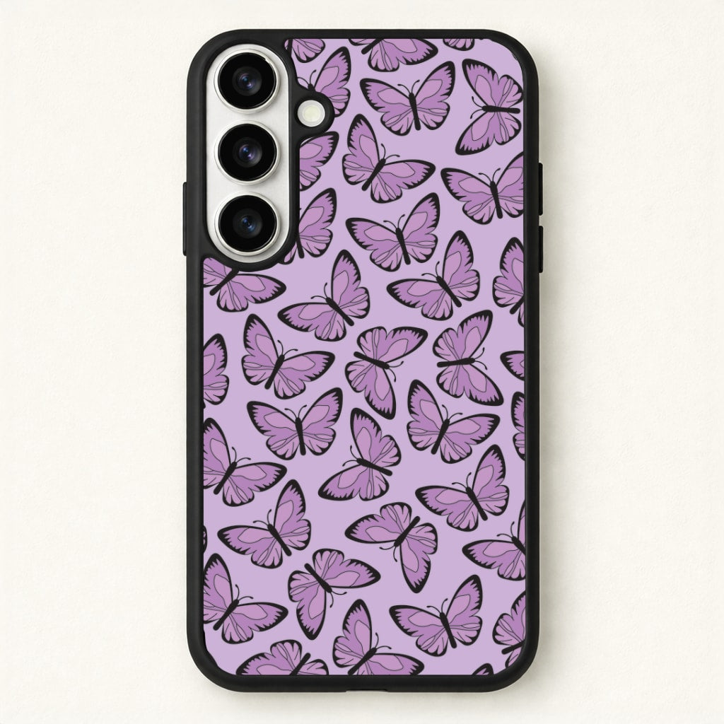 Purple Butterfly - Butterfly Patterns Phone Case for Galaxy S26 Plus