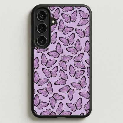 Purple Butterfly - Butterfly Patterns Phone Case for Galaxy S25FE