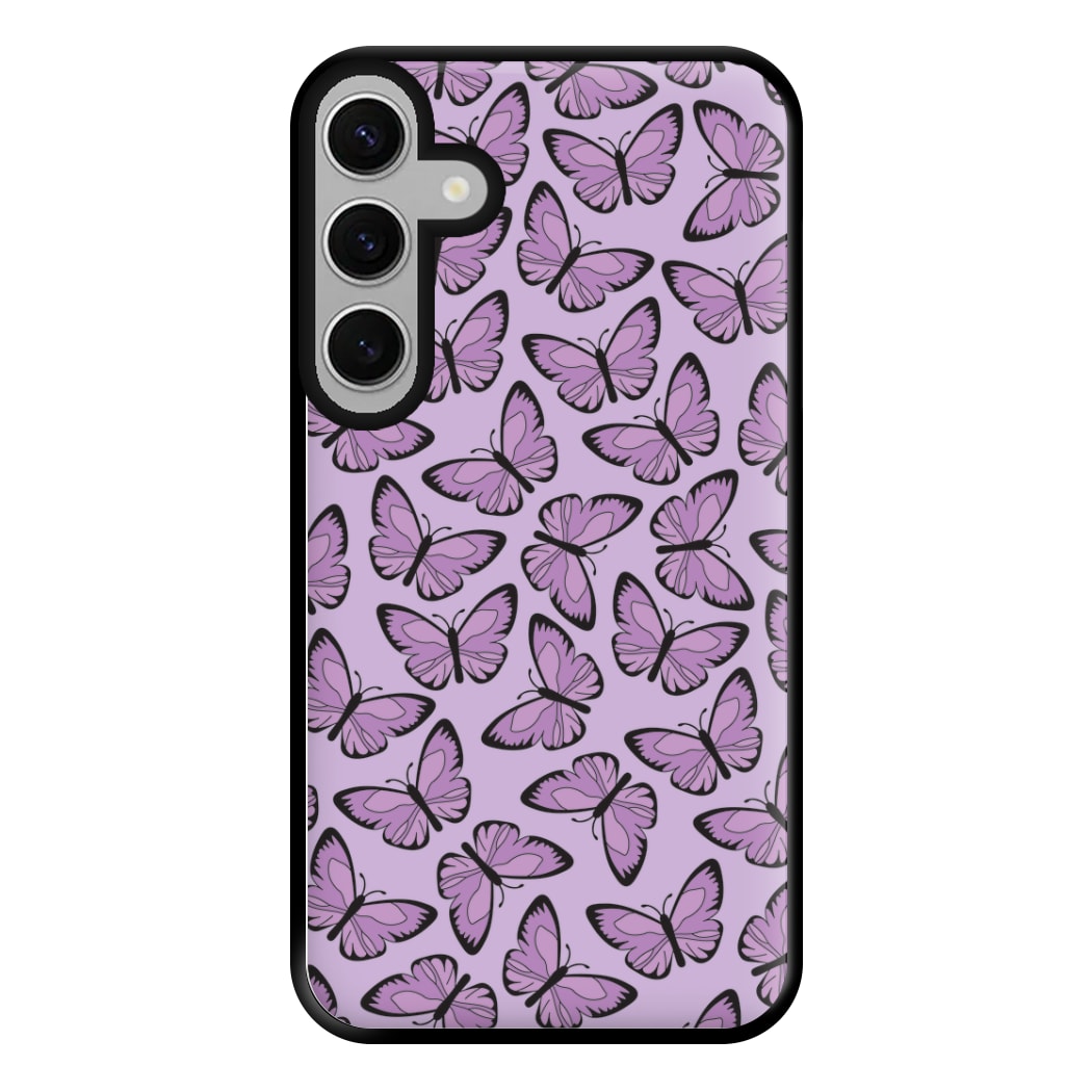 Purple Butterfly - Butterfly Patterns Phone Case for Galaxy S24FE