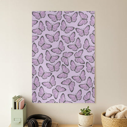 Purple Butterfly - Butterfly Patterns Poster