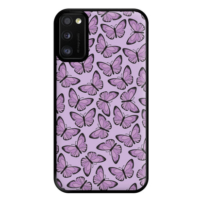 Purple Butterfly - Butterfly Patterns Phone Case for Galaxy A41