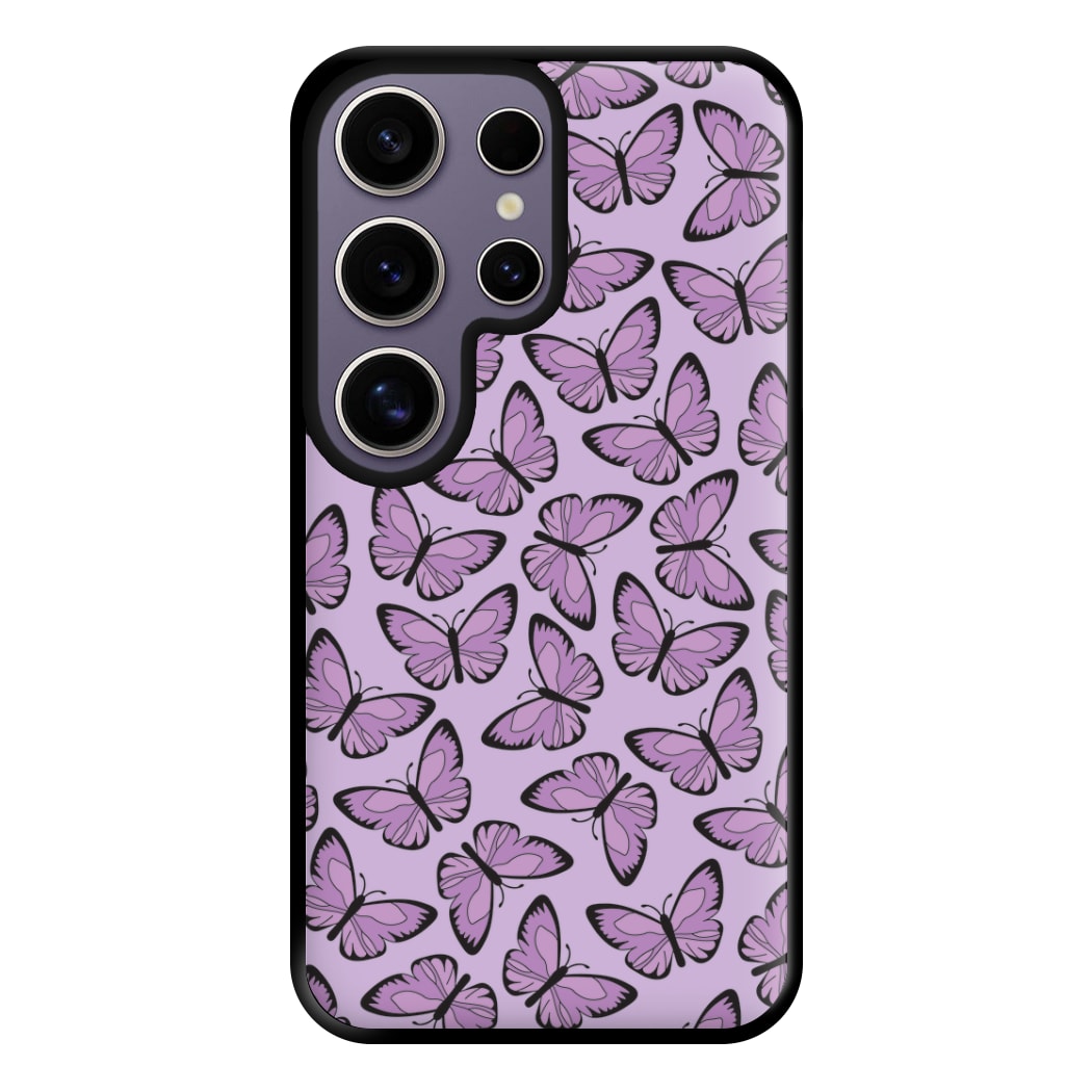 Purple Butterfly - Butterfly Patterns Phone Case for Galaxy S25 Ultra