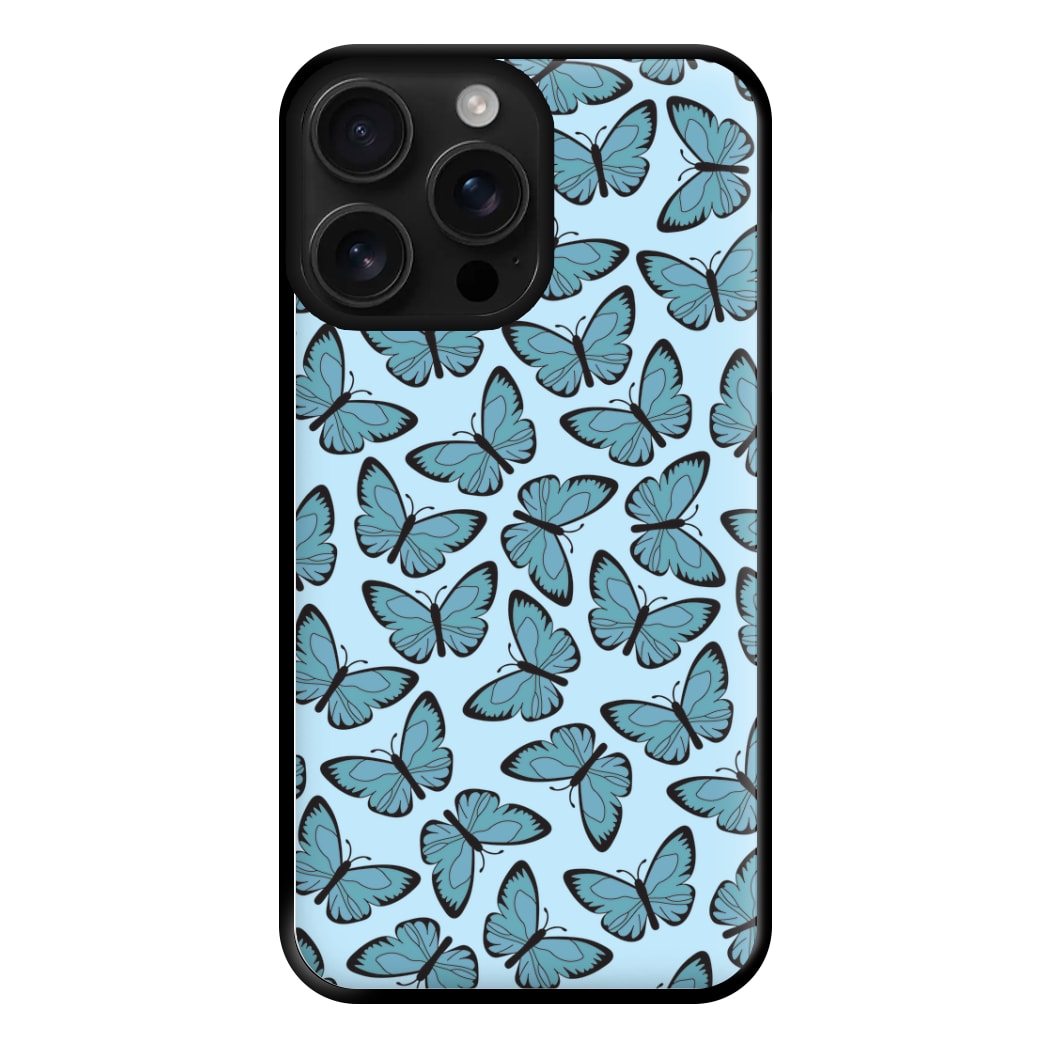 Blue Butterfly - Butterfly Patterns Phone Case for iPhone 16 Pro Max