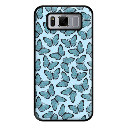 Blue Butterfly - Butterfly Patterns Phone Case for Galaxy S8 Plus