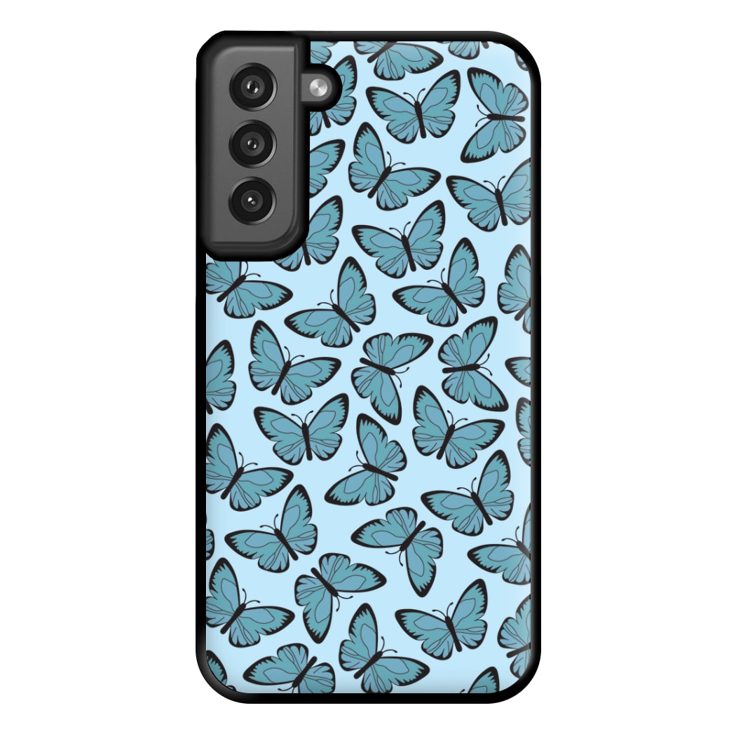 Blue Butterfly - Butterfly Patterns Phone Case for Galaxy S21FE