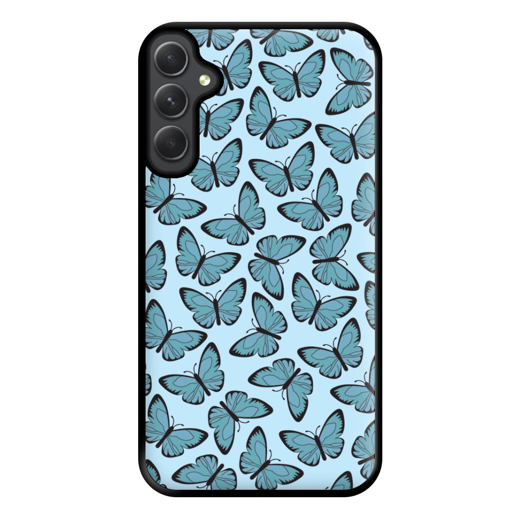 Blue Butterfly - Butterfly Patterns Phone Case for Galaxy A34