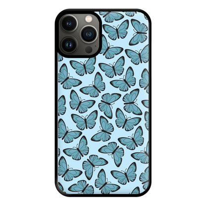 Blue Butterfly - Butterfly Patterns Phone Case for iPhone 11 Pro Max