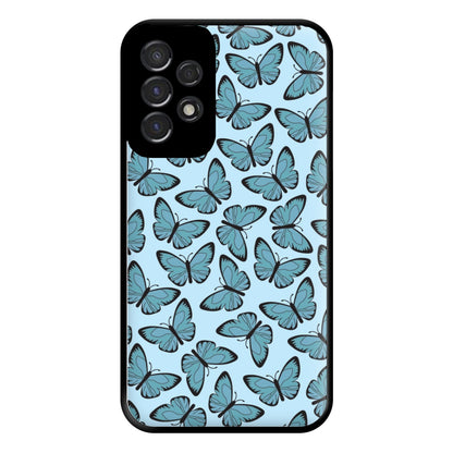 Blue Butterfly - Butterfly Patterns Phone Case for Galaxy A53