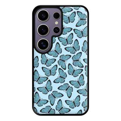 Blue Butterfly - Butterfly Patterns Phone Case for Galaxy S25 Ultra