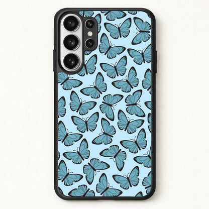 Blue Butterfly - Butterfly Patterns Phone Case for Galaxy S26 Ultra