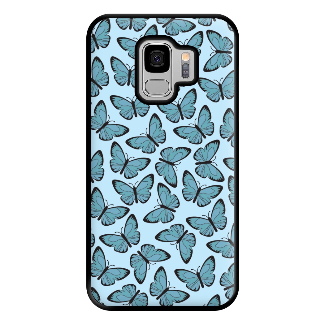 Blue Butterfly - Butterfly Patterns Phone Case for Galaxy S9 Plus