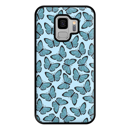 Blue Butterfly - Butterfly Patterns Phone Case for Galaxy S9 Plus