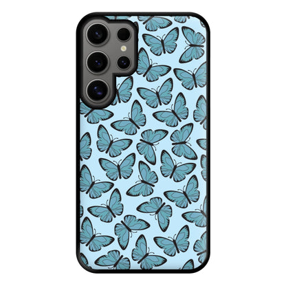 Blue Butterfly - Butterfly Patterns Phone Case for Galaxy S24 Ultra