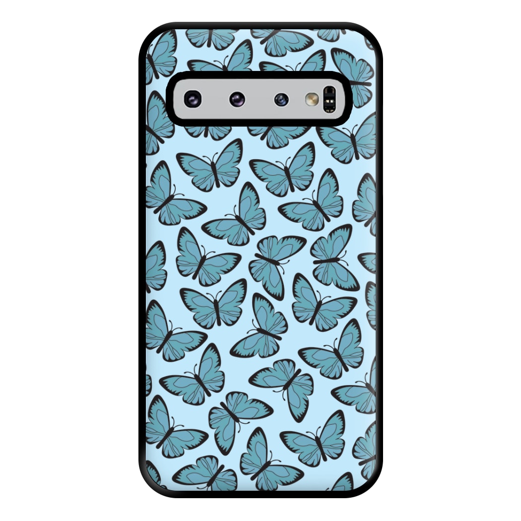 Blue Butterfly - Butterfly Patterns Phone Case for Galaxy S10 Plus