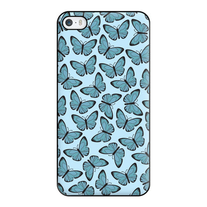 Blue Butterfly - Butterfly Patterns Phone Case for iPhone 5 / 5s / SE 2016