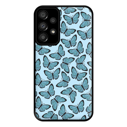 Blue Butterfly - Butterfly Patterns Phone Case for Galaxy A33