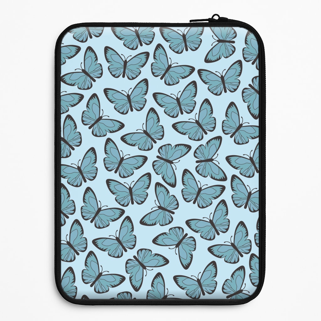 Blue Butterfly - Butterfly Patterns Laptop Sleeve