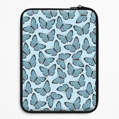 Blue Butterfly - Butterfly Patterns Laptop Sleeve