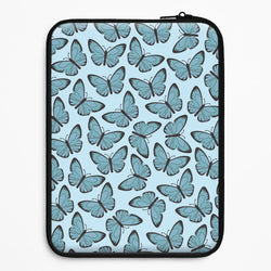 Blue Butterfly - Butterfly Patterns Universal Laptop Sleeve