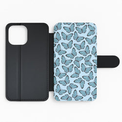 Blue Butterfly - Butterfly Patterns Flip Phone Case