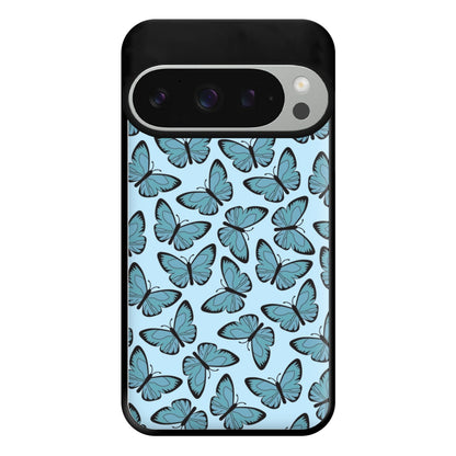 Blue Butterfly - Butterfly Patterns Phone Case for Google Pixel 9 Pro XL