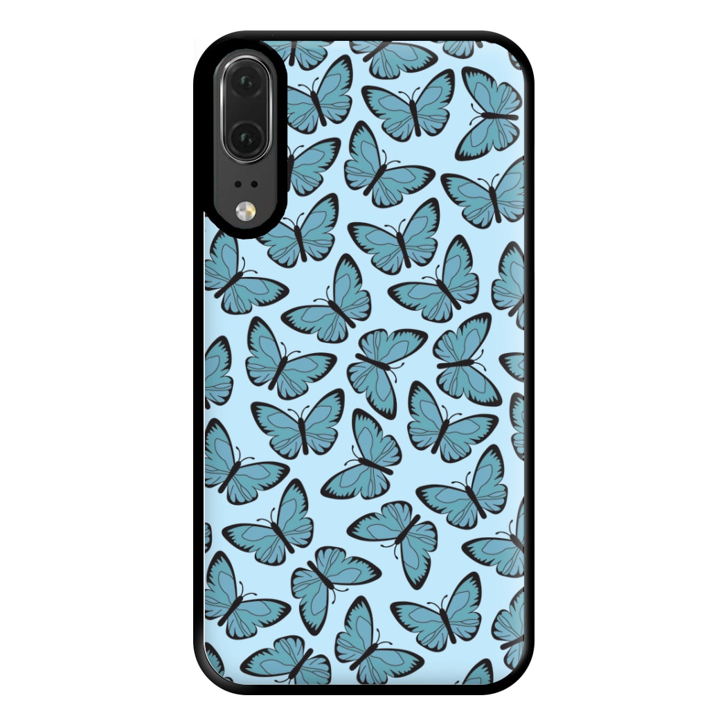 Blue Butterfly - Butterfly Patterns Phone Case for Huawei P20