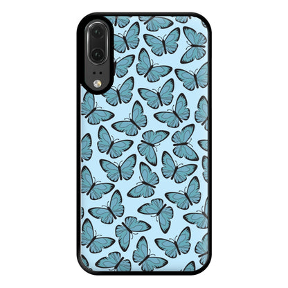 Blue Butterfly - Butterfly Patterns Phone Case for Huawei P20