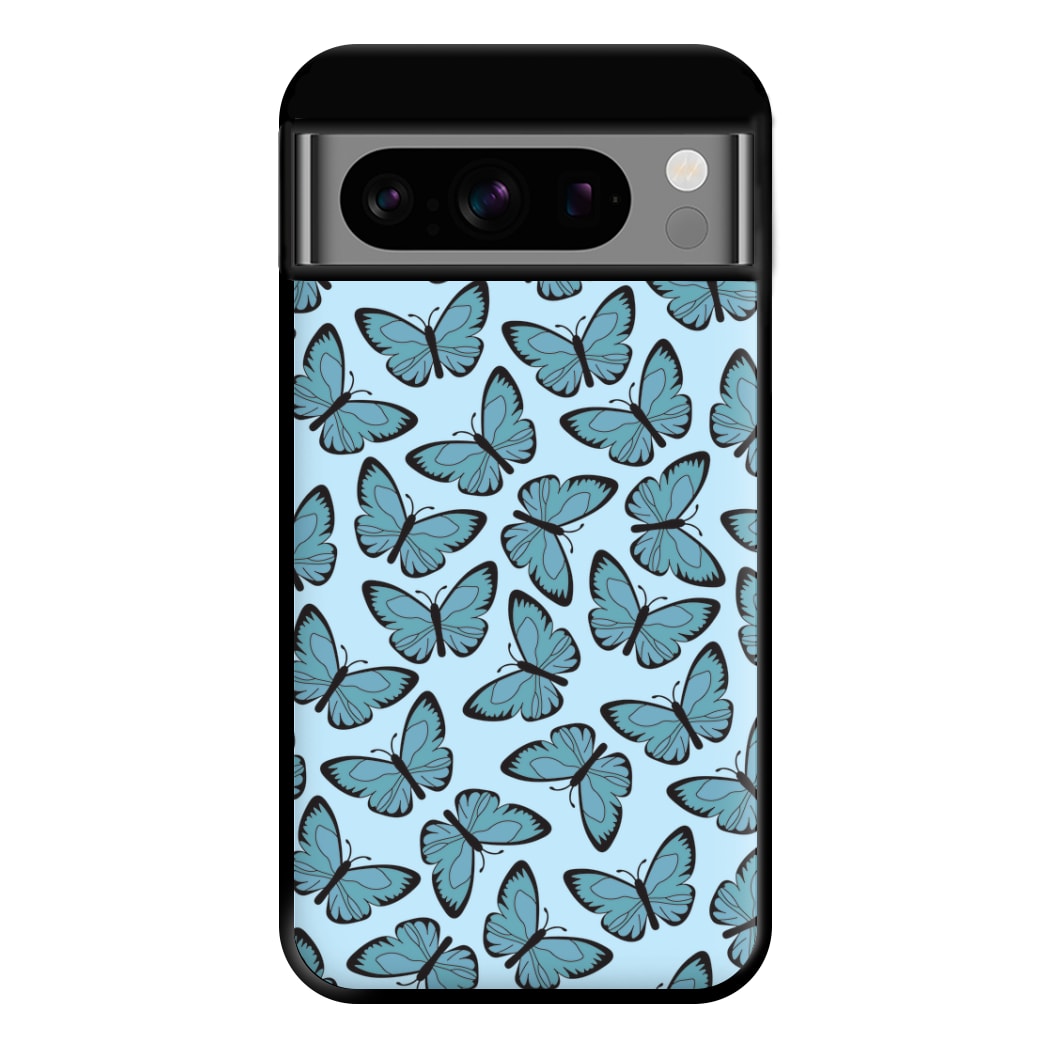 Blue Butterfly - Butterfly Patterns Phone Case for Google Pixel 8 Pro