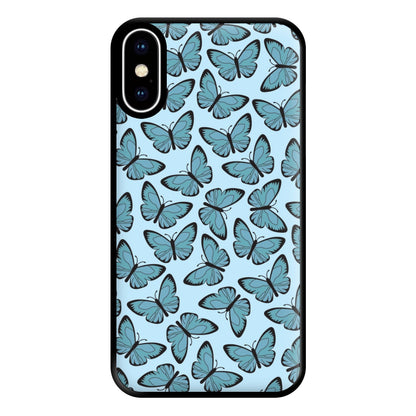 Blue Butterfly - Butterfly Patterns Phone Case for iPhone XS Max