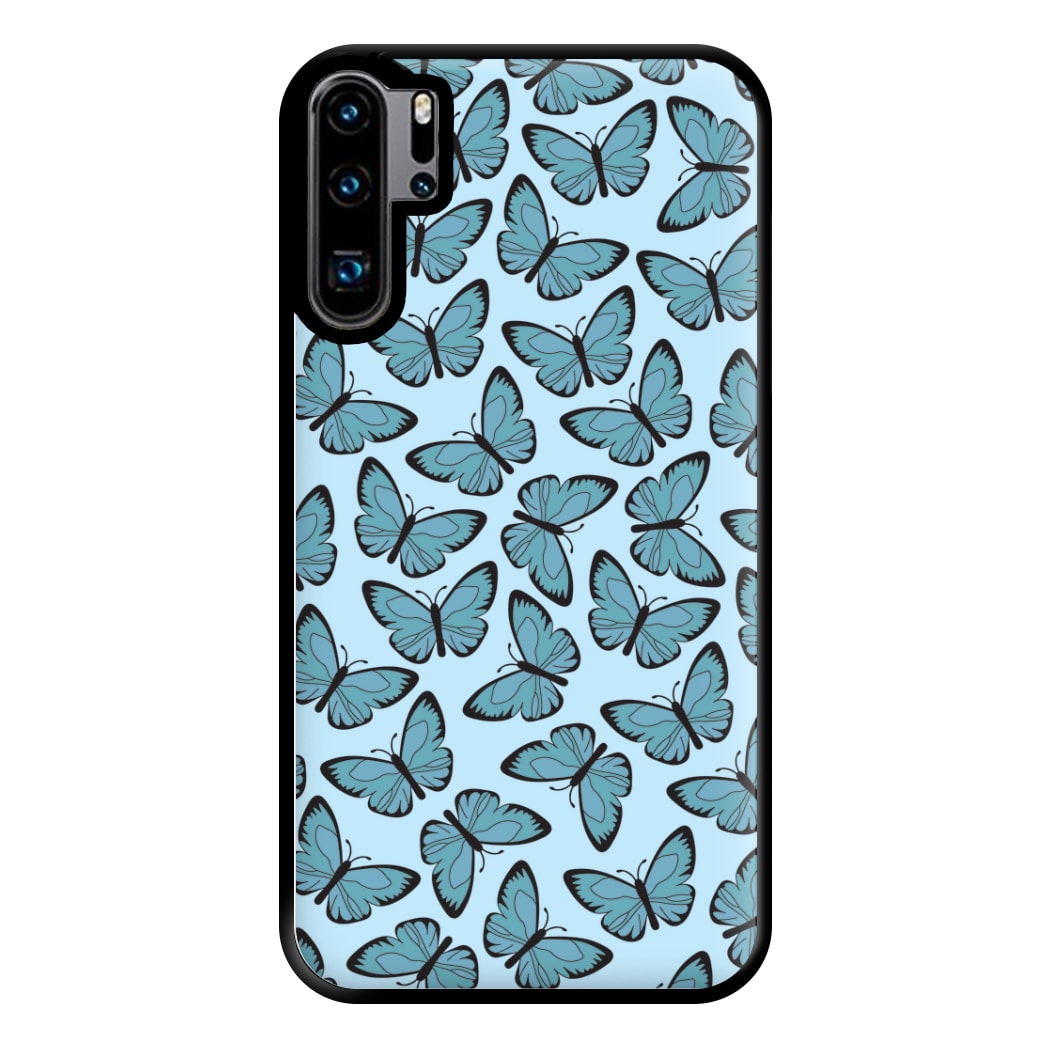 Blue Butterfly - Butterfly Patterns Phone Case for Huawei P30 Pro