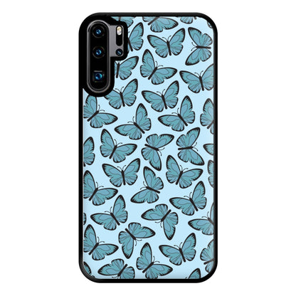 Blue Butterfly - Butterfly Patterns Phone Case for Huawei P30 Pro