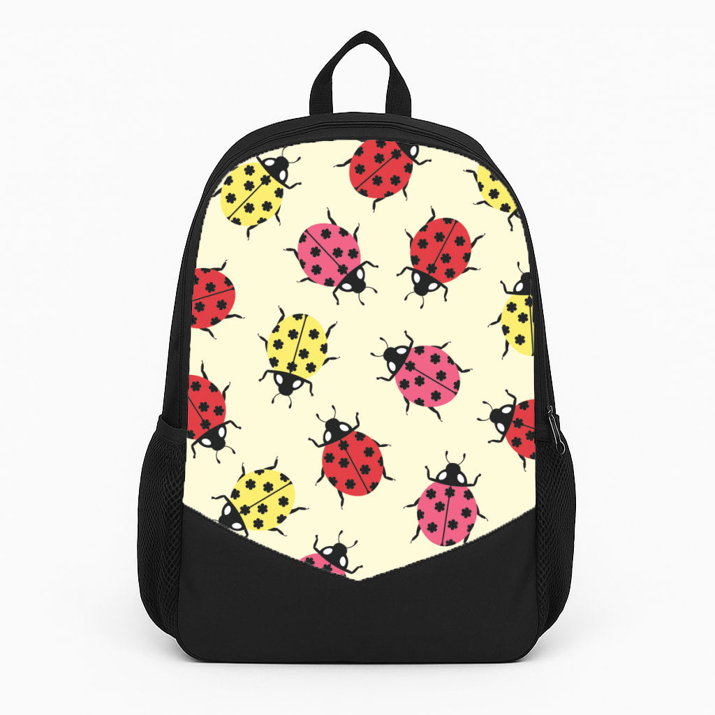 Ladybugs With Flower Spots Pattern Backpack
