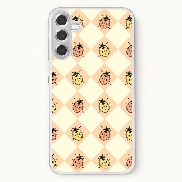 Argyle Ladybugs Pattern Phone Case for Galaxy A57