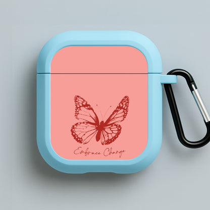 Embrace Change Butterfly Blue AirPods Case