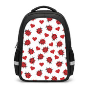 Ladybugs And Hearts Pattern Backpack 1
