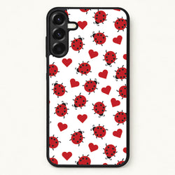 Ladybugs And Hearts Pattern Phone Case for Galaxy A17