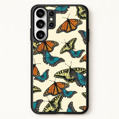 Butterfly Assortment Pattern Phone Case for Galaxy S26 Ultra