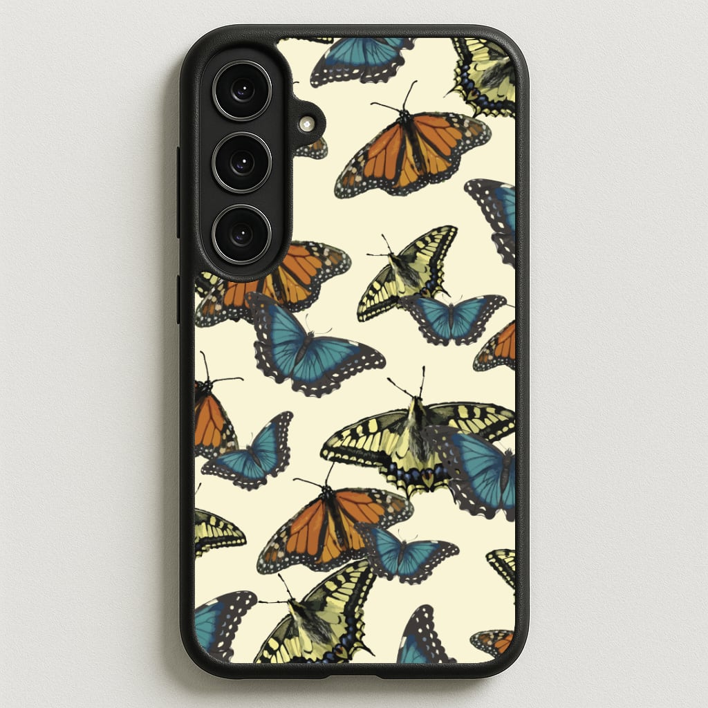 Butterfly Assortment Pattern Phone Case for Galaxy S25FE