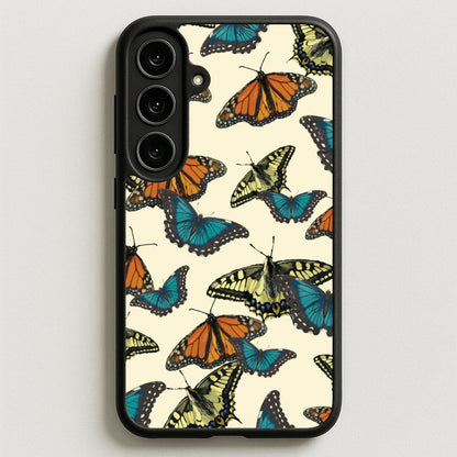 Butterfly Assortment Pattern Phone Case for Galaxy S25FE
