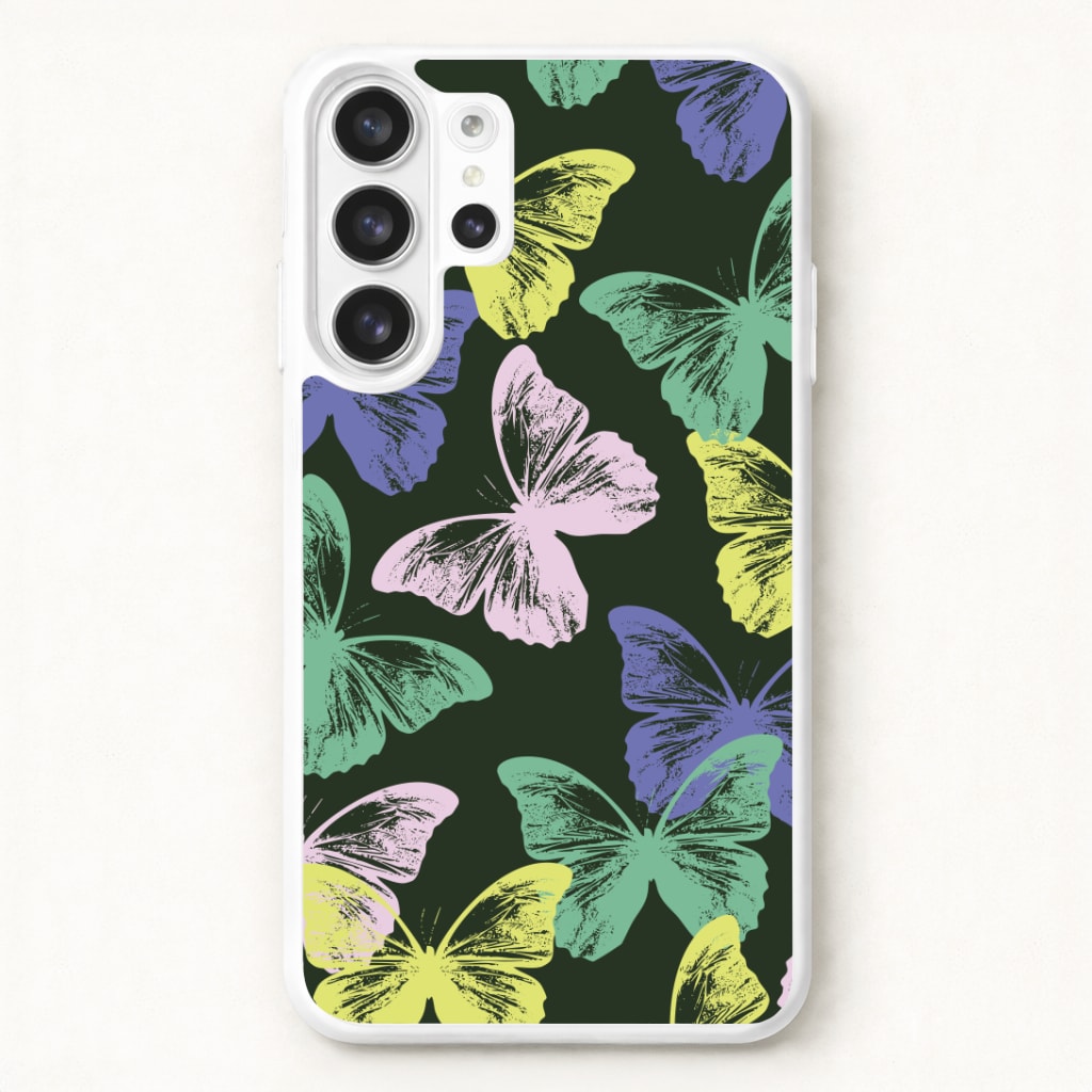 Colourful Butterfly Stamps Pattern Phone Case for Galaxy S26 Ultra