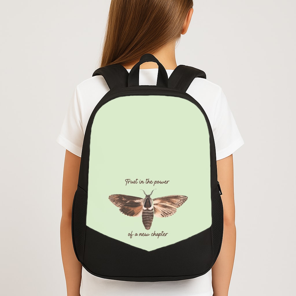 Trust In The Power Of A New Chapter Large School Bag