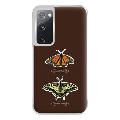 Butterfly Species Collage Phone Case for Galaxy S20FE