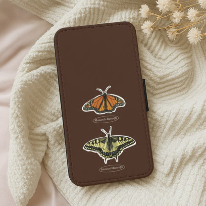 Butterfly Species Collage Wallet Phone Case